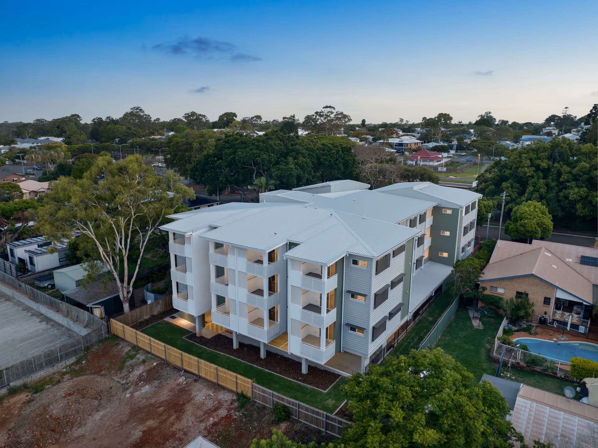 Drone-captured building