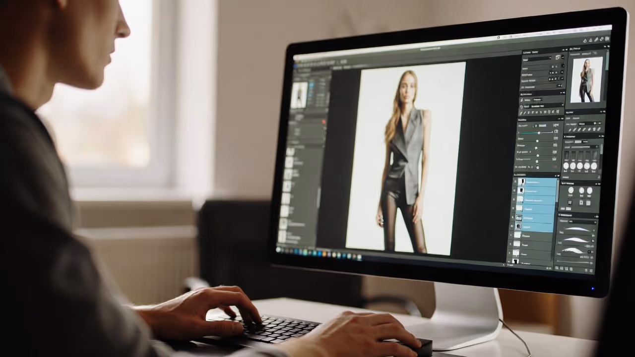 Image editing for fashion shoots