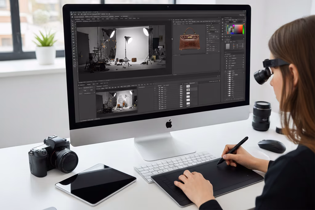 Adjustment in professional photos