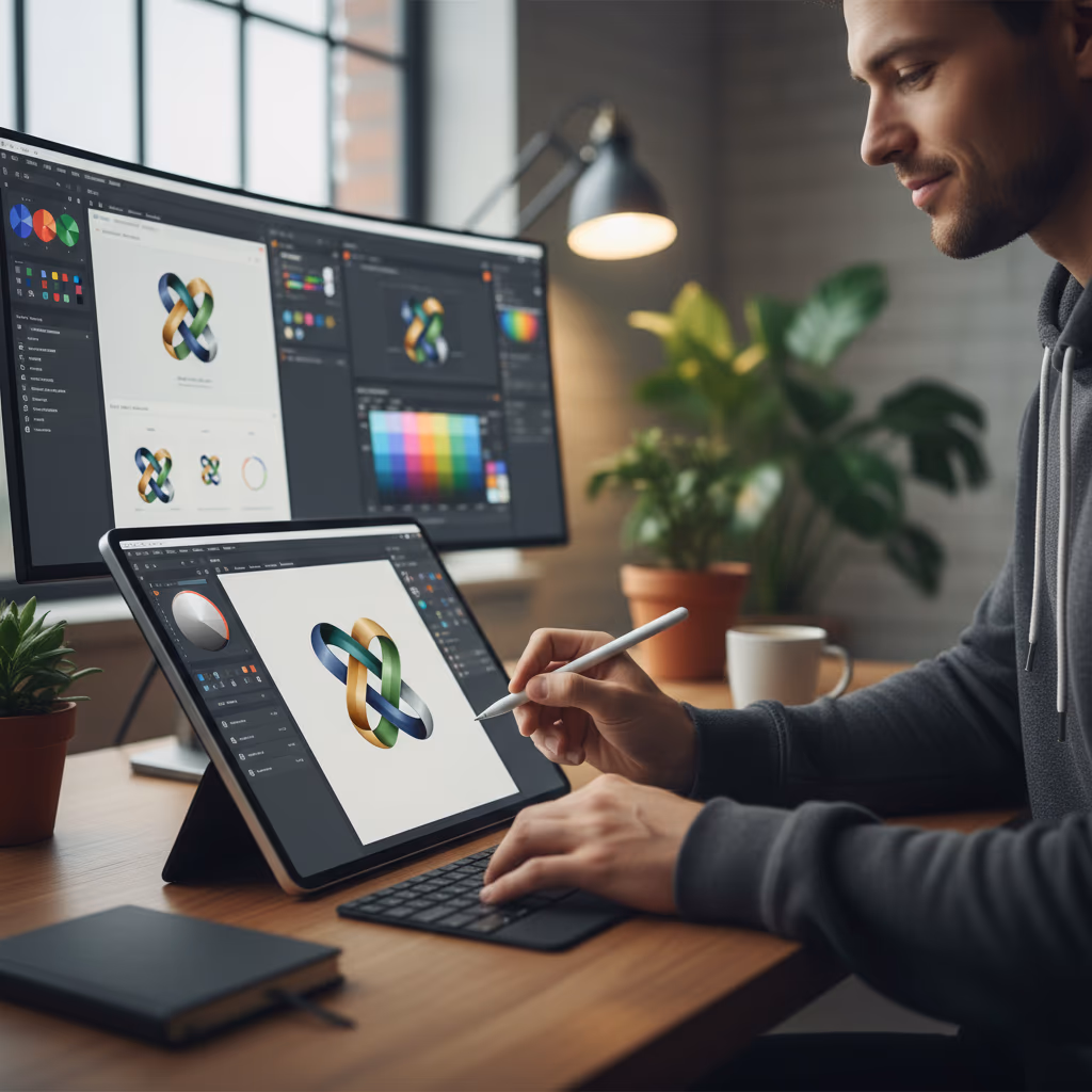 Logo design workflow